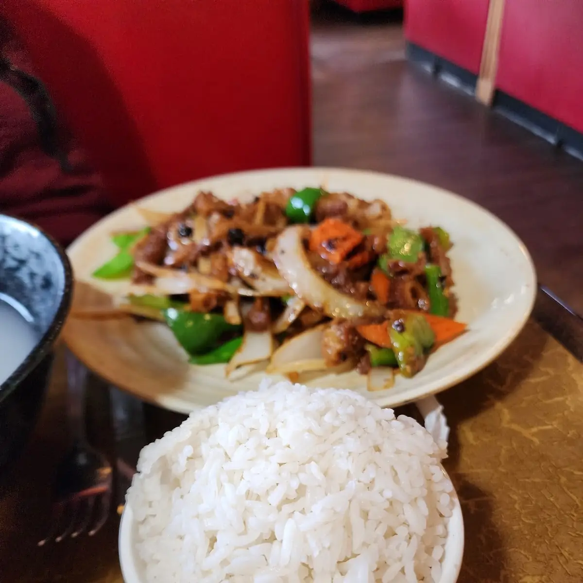 chicken with black bean sauce 豆豉鸡套餐
